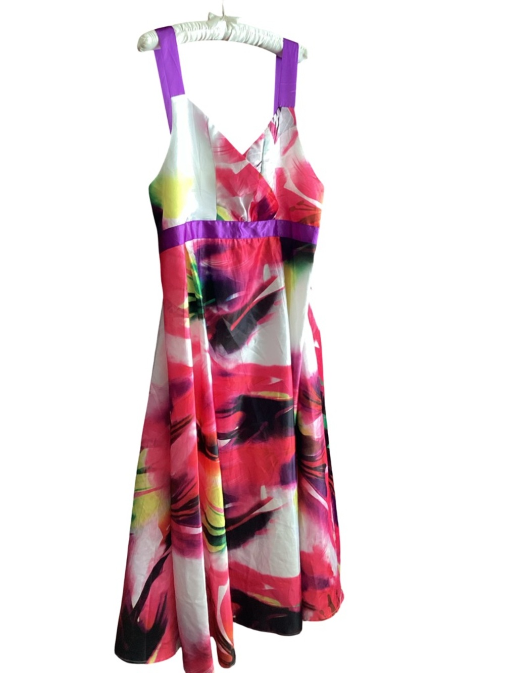 🌂 Vibrant Floral Maxi Dress Size 5X - Picture 2 of 6